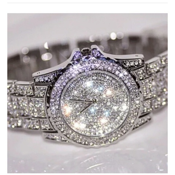Crystal Stainless steel watch - Picture 1 of 3